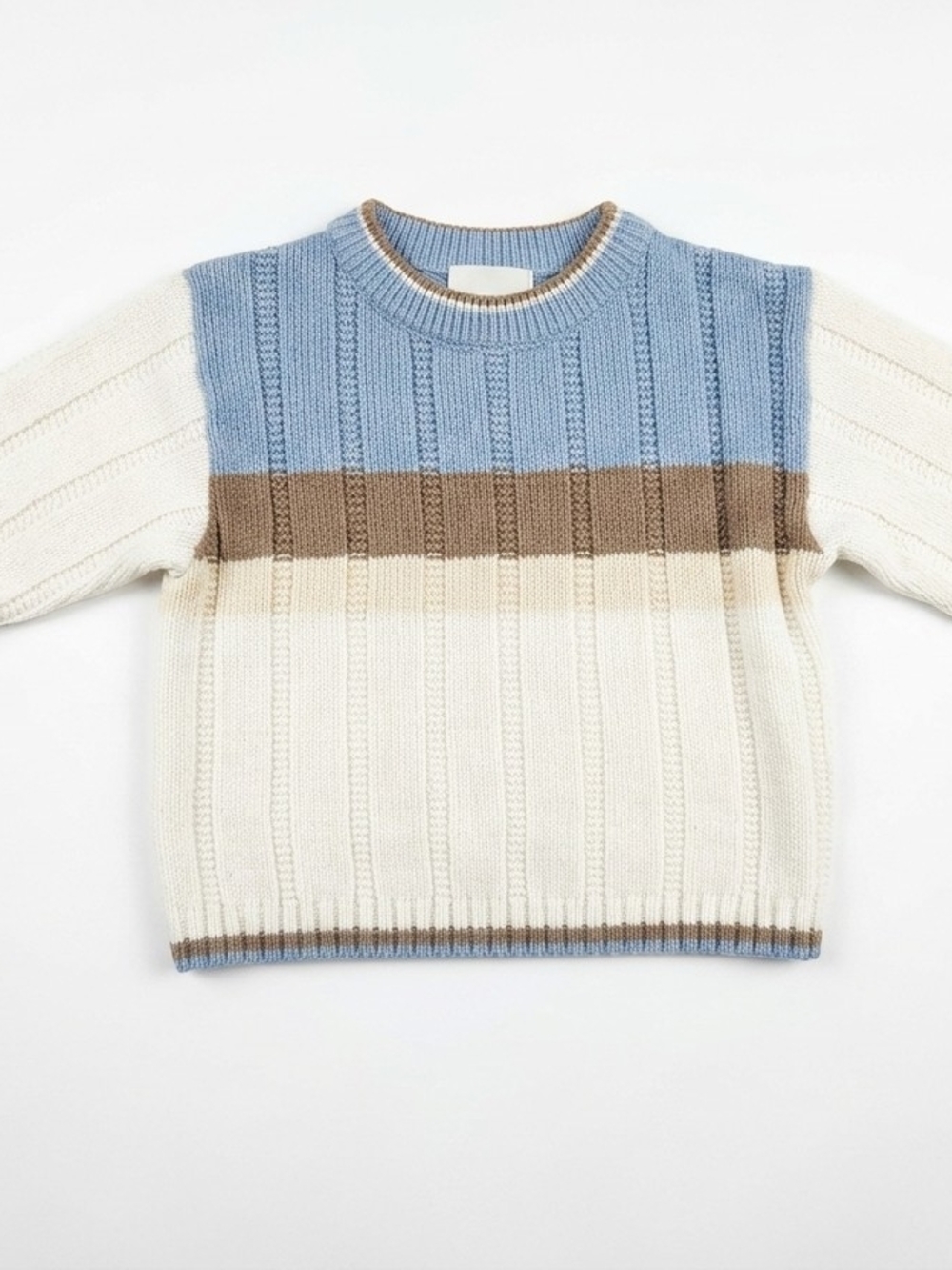 Vintage BT Kids Boys Toddler Knit Sweater 2T Y2K Ribbed Colorblock Knit Design